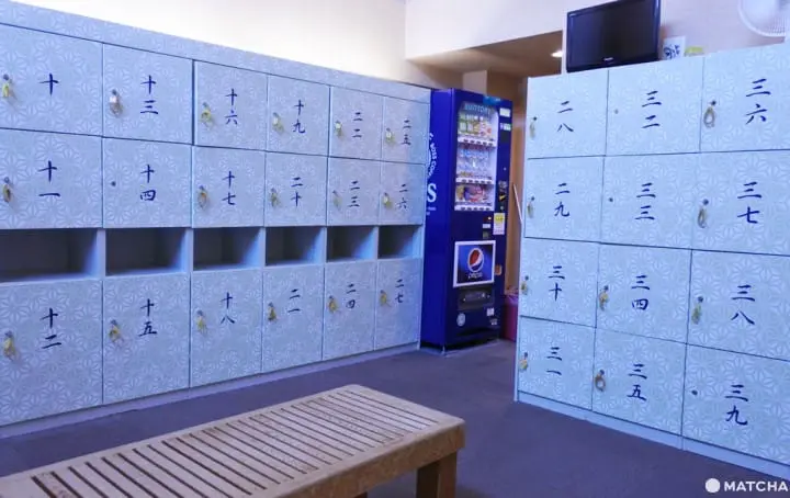 日式澡堂 更衣間