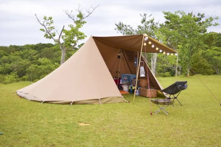 Camping in Japan