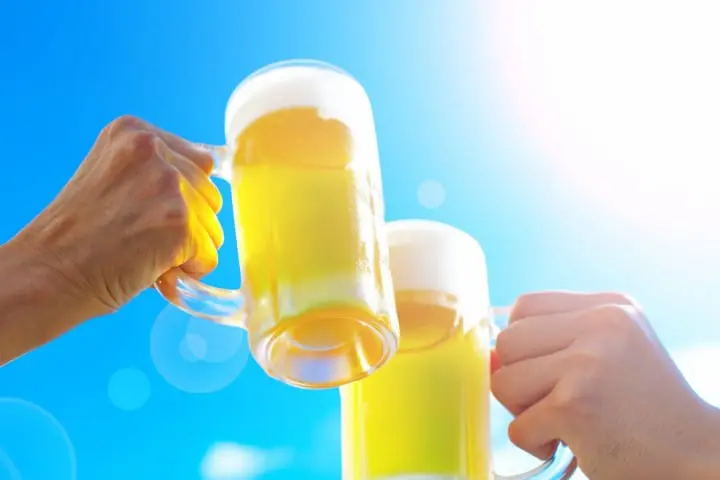 Beer Garden in Japan