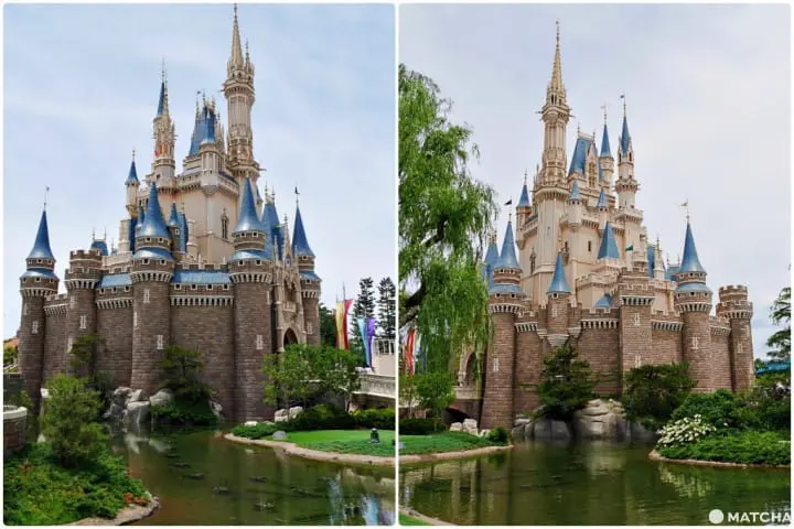 迪士尼城堡拍照角度