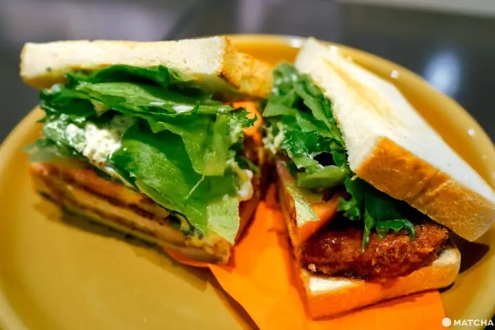 三日月屋CAFE 博多站店_塔塔醬炸豬排三明治