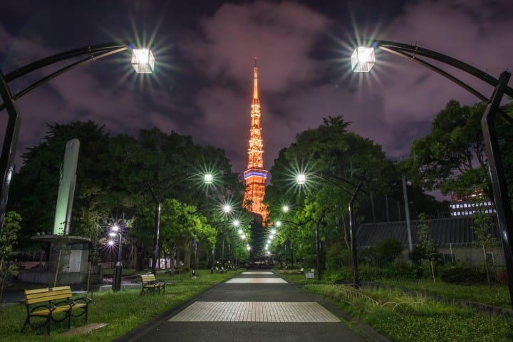 東京鐵塔 芝公園拍照晚上