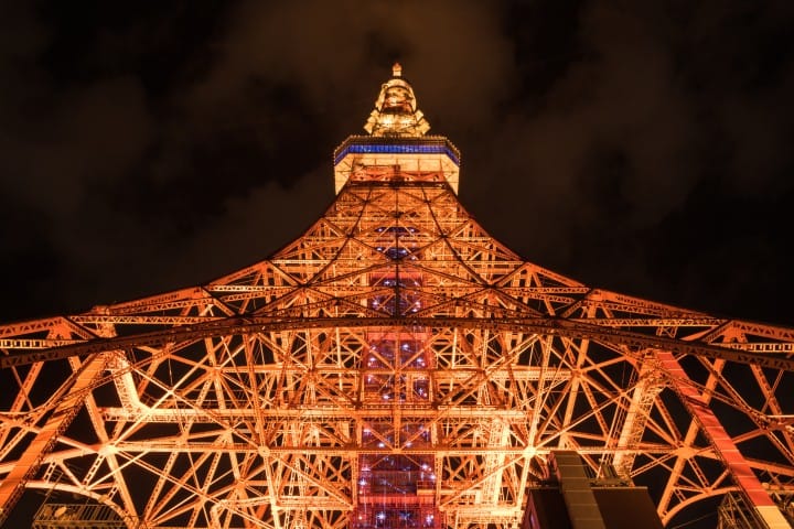 東京鐵塔 拍照晚上