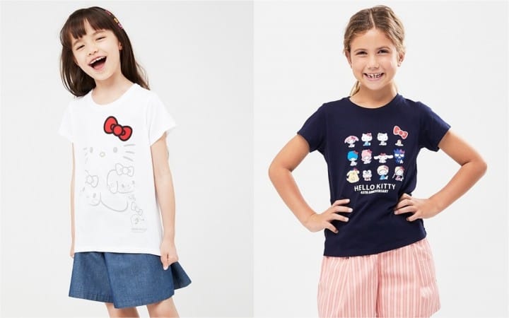 HELLO KITTY 45th Anniversary T-Shirts At UNIQLO