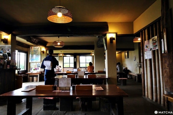 【鎌仓檑亭】鎌仓山中的荞麦面屋-用餐区