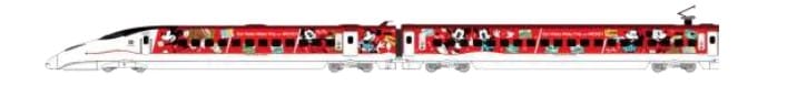 JR九州 Waku Waku Trip 新幹線ミッキーマウス&ミニーマウスデザイン(8月1日~11月27日運転)©Disney
