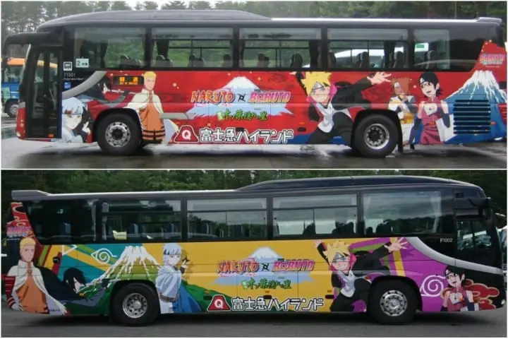 富士急樂園_火影忍者_NARUTO×BORUTO 富士木葉忍者村_彩繪巴士