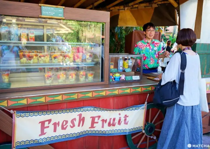 Fruit stall at Tokyo Disneyland