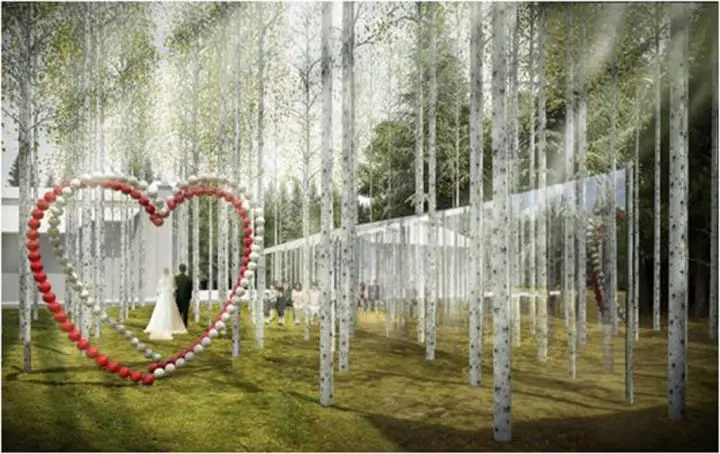 隈研吾 白樺森教堂