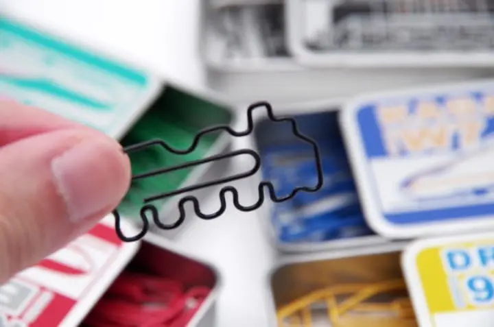 新幹線文具迴紋針3