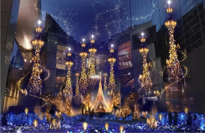 東京汐留Caretta冬季點燈2019～2020年《阿拉丁》陪你浪漫度冬2