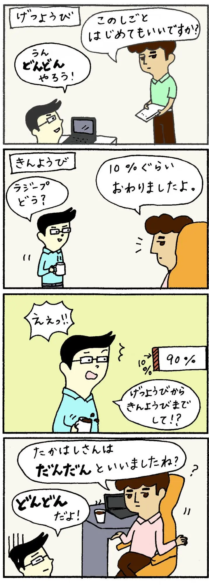 だんだんどんどん４コマ