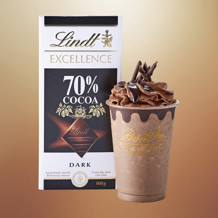 Lindt Dark Chocolate Drinks - Mint,Orange and 70% Cocoa