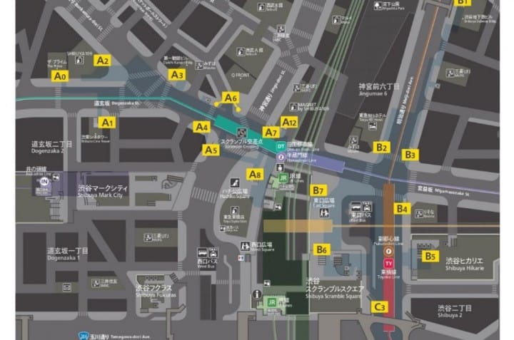 澀谷車站出入口