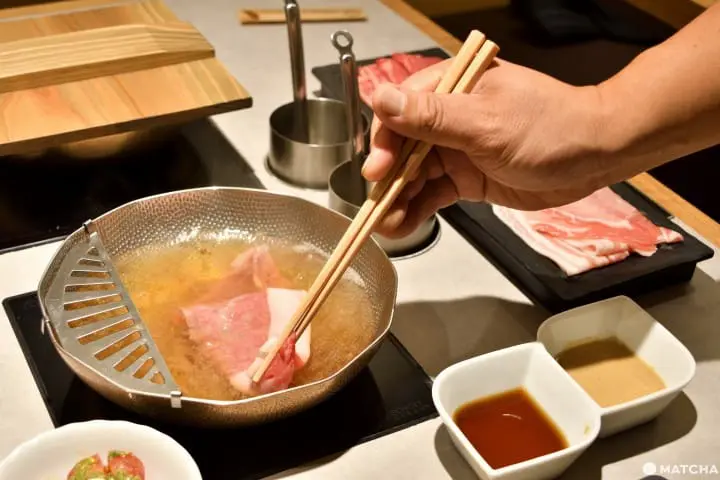 しゃぶしゃぶれたす涮肉示范