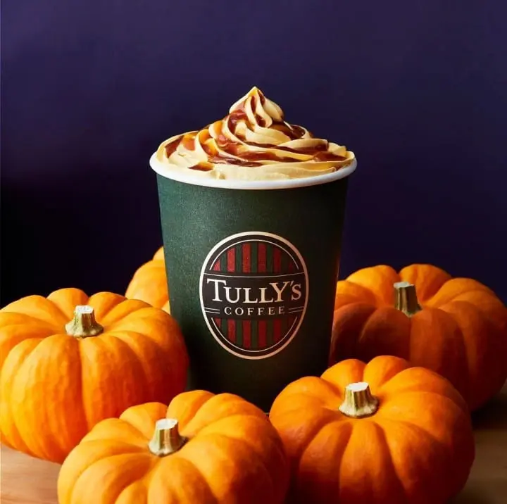 Tully's Salt Caramel Pumpkin Cafe Latte And Caramelized Apple Milk Tea