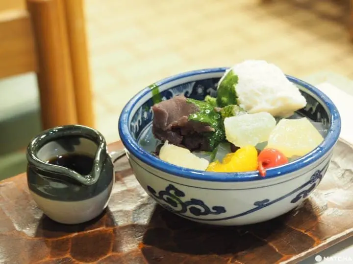 だるまや餅菓子店 抹茶餡蜜