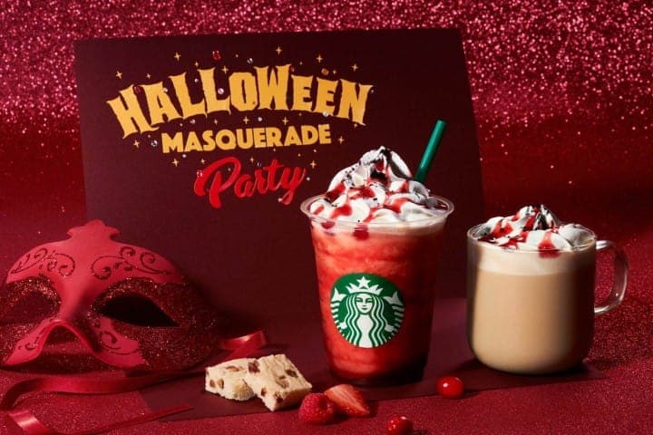 สองเครื่องดื่มสีจัดจ้านเทศกาล Halloween ของ Starbucks ญี่ปุ่นและปลอกแก้วสุดพิเศษ