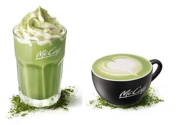 麦当劳抹茶巧克力拿铁