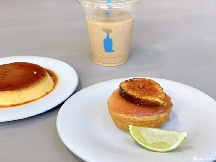 蓝瓶清澄白河季节水果塔布丁