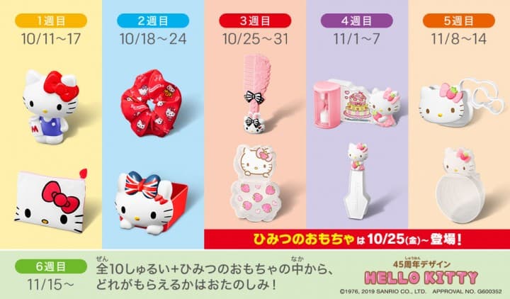 日本麥當勞快樂兒童餐Kitty