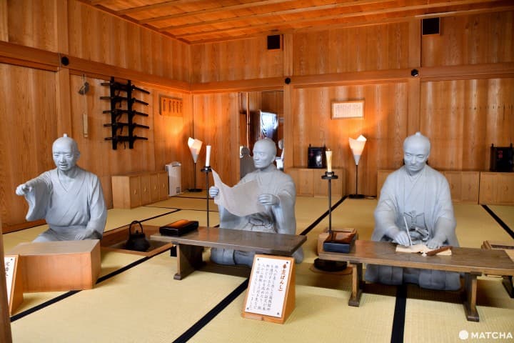箱根关所大番所内展示假人