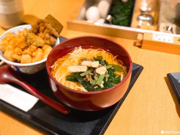 東京美食_天丼_天婦羅定食_金子半之助_稻庭烏龍麵