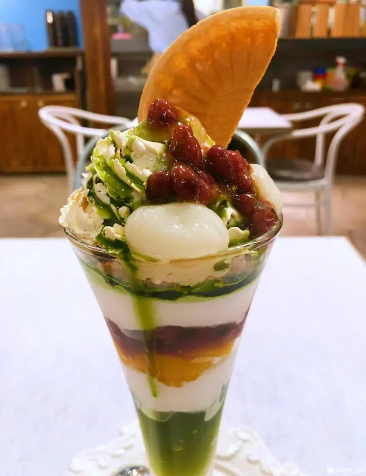 vegan matcha parfait