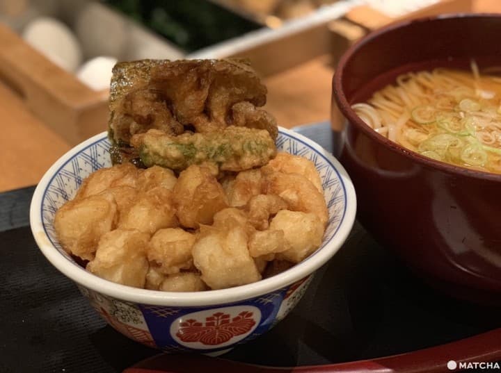 東京美食_天丼_天婦羅定食_金子半之助_稻庭烏龍麵