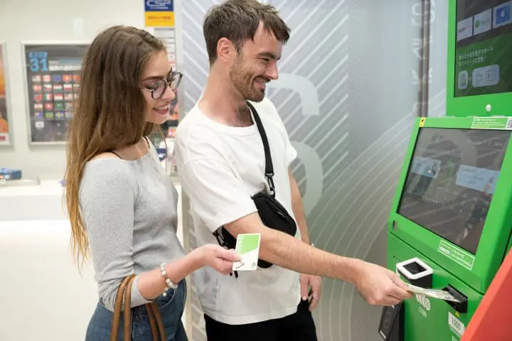 pocket change kiosk japan
