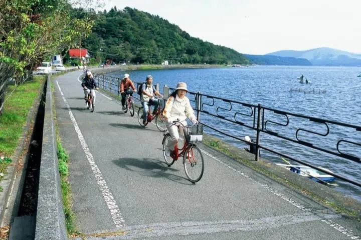 山中湖サイクリング