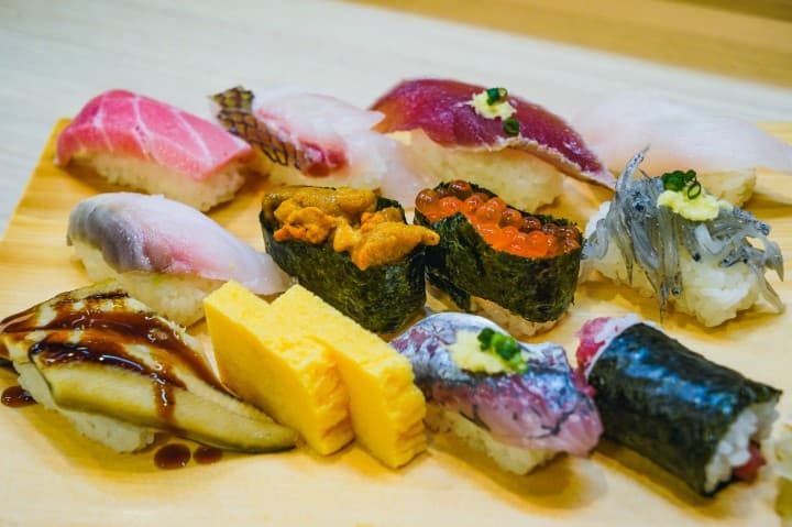 那珂湊魚市場_海花亭_海濱地魚握壽司