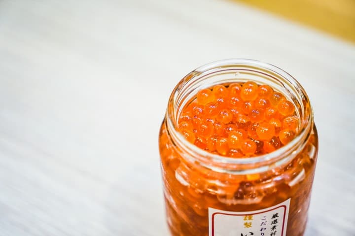 那珂湊魚市場_海花亭_醬油鮭魚卵