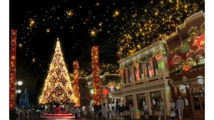 东京迪士尼乐园圣诞树