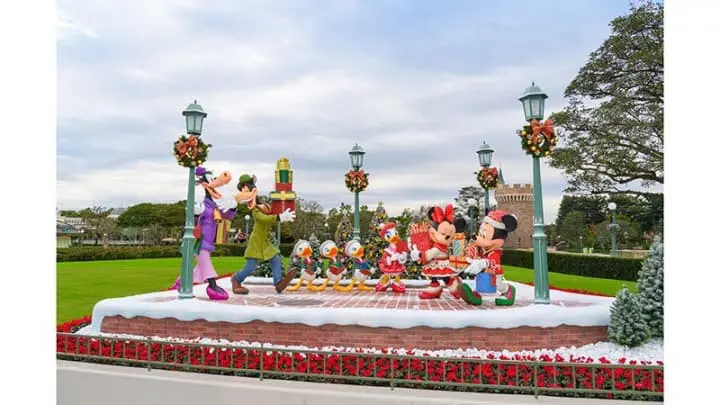东京迪士尼乐园圣诞装饰