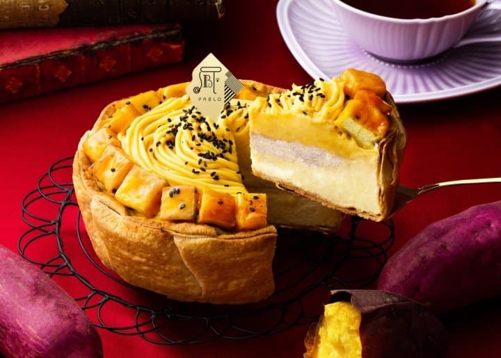 Pablo Hello Kitty's Apple Pie And Sweet Potato Earl Grey Cheese Tart