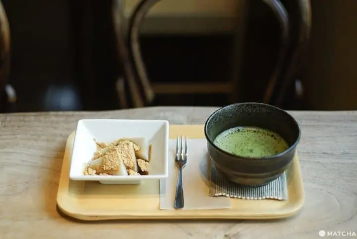 kuzu mochi matcha set