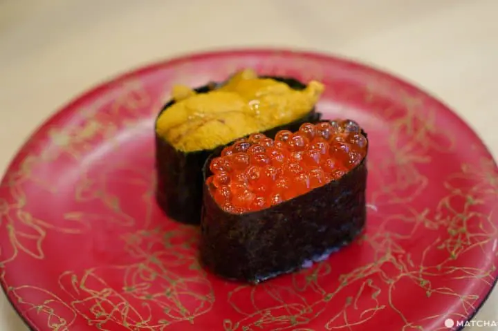 東京美食_松屋_壽司松_海膽鮭魚卵壽司