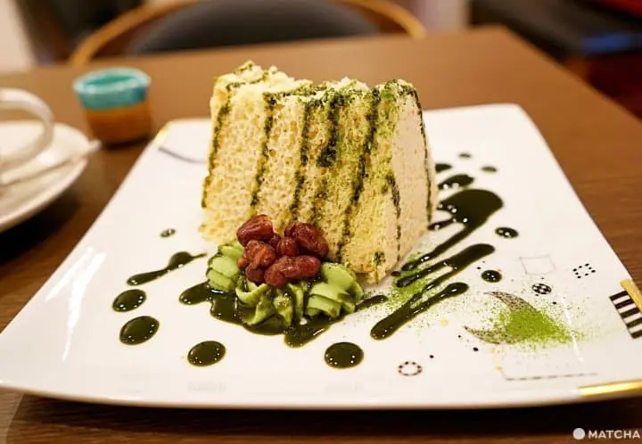 vegan matcha cake kyoto