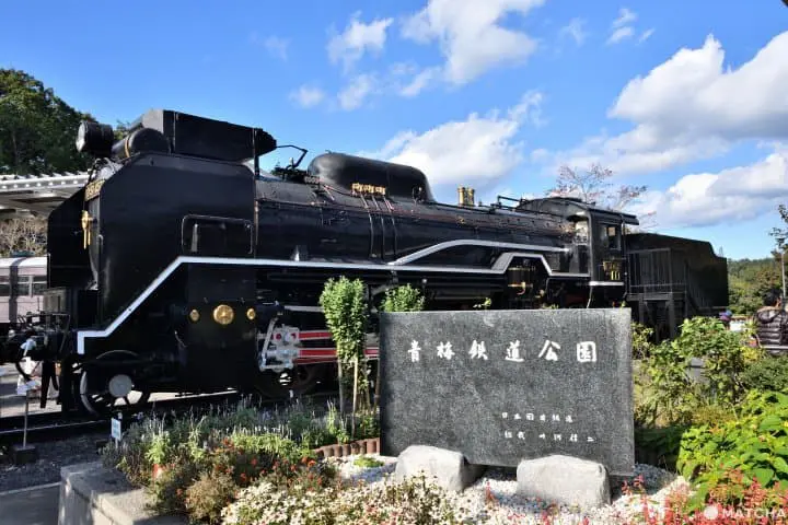 青梅鐵道公園入口旁蒸汽火車