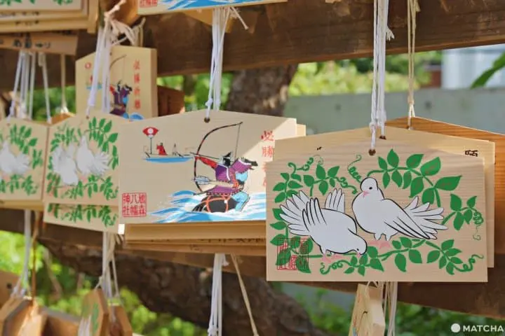 鸠森八幡神社鸽子绘马