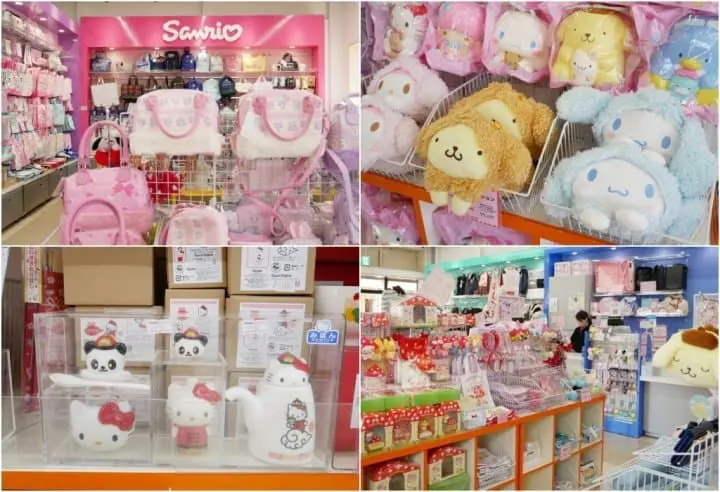酒酒井OUTLETSSanrio三麗鷗店內
