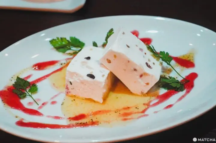 東京銀座美食_酒吧_THE CHOYA 銀座BAR_梅香義式冰淇淋蛋糕佐黑胡椒醬