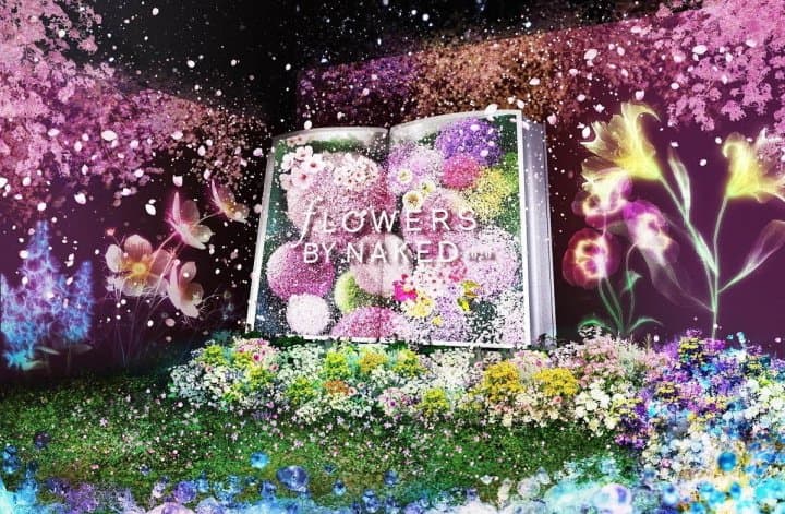 2020年日本最早樱花绽放! 【FLOWERS BY NAKED】日本桥绚烂光雕秀
