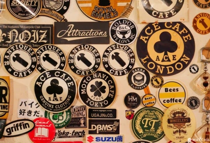 ANTIQUES CAFE機車貼紙
