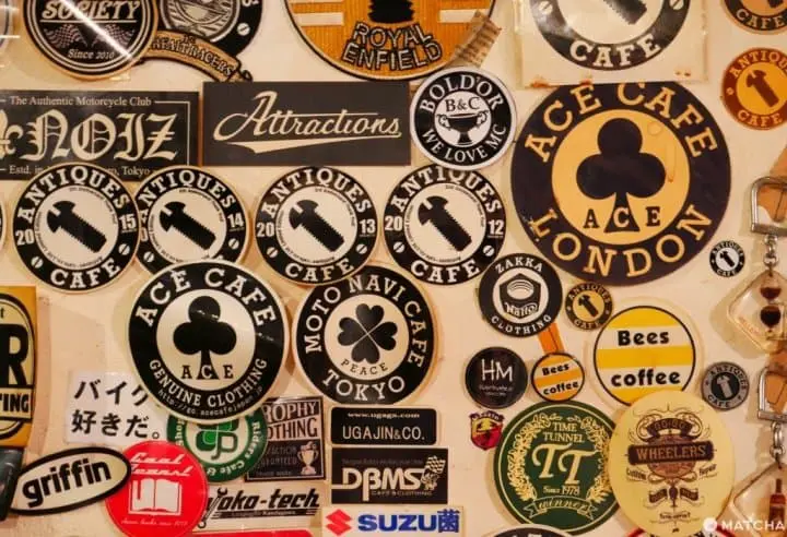 ANTIQUES CAFE機車貼紙