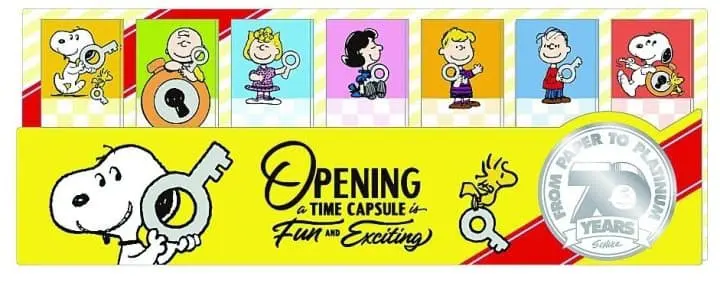 史努比70th時光膠囊展覽手帕