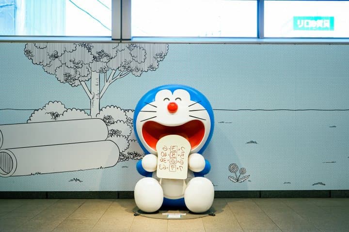 小田急线「登戸站」哆啦A梦