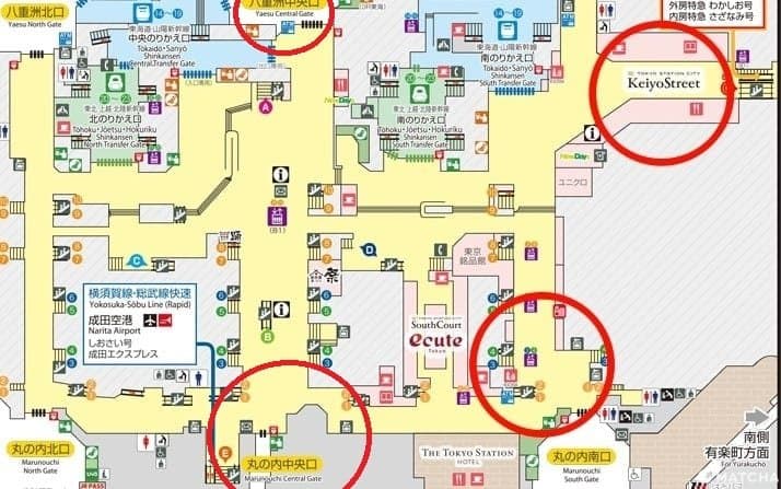東京站地圖1樓