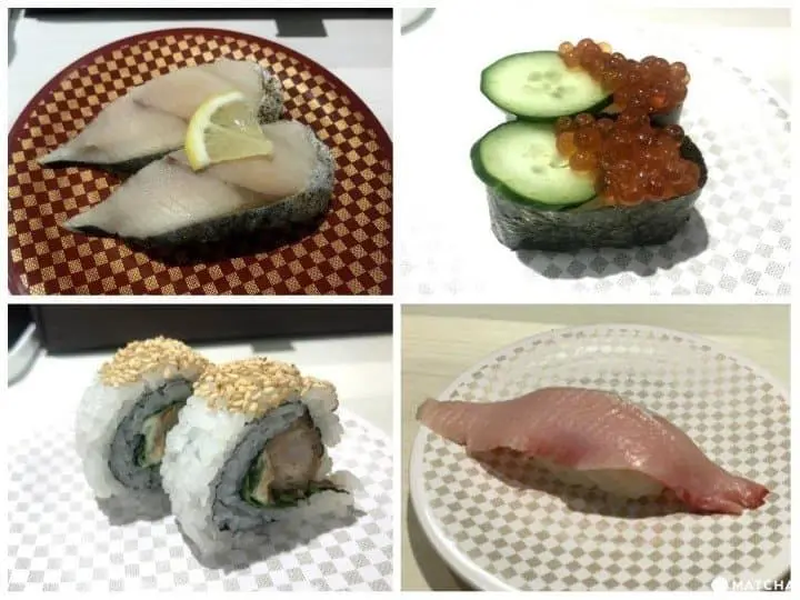 conveyor belt sushi in shibuya